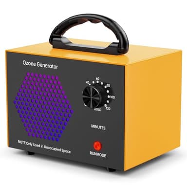 Pafiety Generador de Ozono Hogar 40000mg/h, Profesional Máquina de Ozono, Purificador de Aire Desinfectador de Ozono con Temporizador, para Garajes, Hogar, Coche, Eliminación de Olor y Desinfección