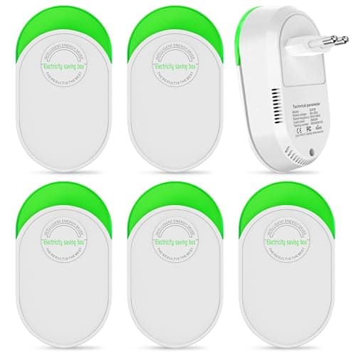 6 Pack Dispositivo de Ahorro de Energía, Ahorro de Energía de 90‑250V 28KW, Dispositivo de Ahorro de Electricidad de Ahorro, Caja de Ahorro de Energía para El Hogar Estabilizador