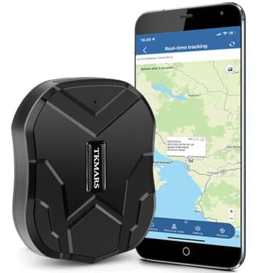 Localizador GPS para Coche TKMARS Rastreador GPS sin Suscripción 90 días en Espera 5000mAh Magnética Impermeable Antirrobo App Gratuita GPS Tracker para Auto Moto Camión TK905