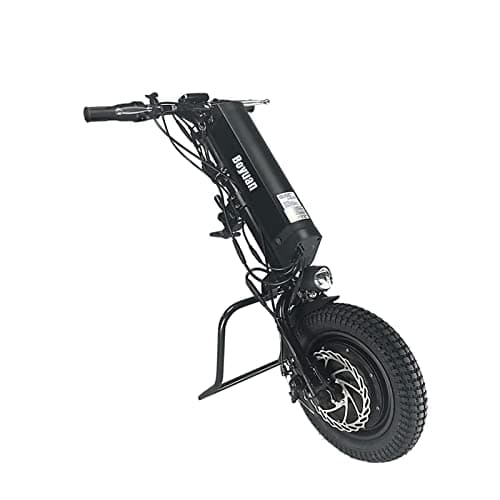 GMtes 500W Handbike Eléctrico para Silla de Ruedas, Acople motorizadas para Silla de Ruedas, Convertir Silla de Ruedas Manual en eléctrica con la luz Delantera,Batería de 36V/11.6AH