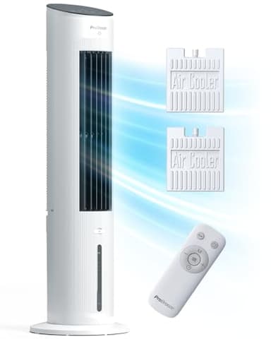 Pro Breeze OmniAir Climatizador Evaporativo Portátil 3 en 1 de 5L con Humidificación, 3 Velocidades, Temporizador 7H, Mando a Distancia y Oscilación - Enfriador de Aire Evaporativo - Blanco