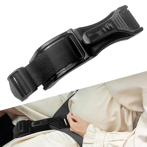 Maxentico Cinturon Embarazada Coche, Adaptador Cinturon Seguridad Embarazada, Ajustador de Cinturón de Seguridad de Maternidad, Cinturón de Embarazo para Coche, Evita la Compresión del Abdomen