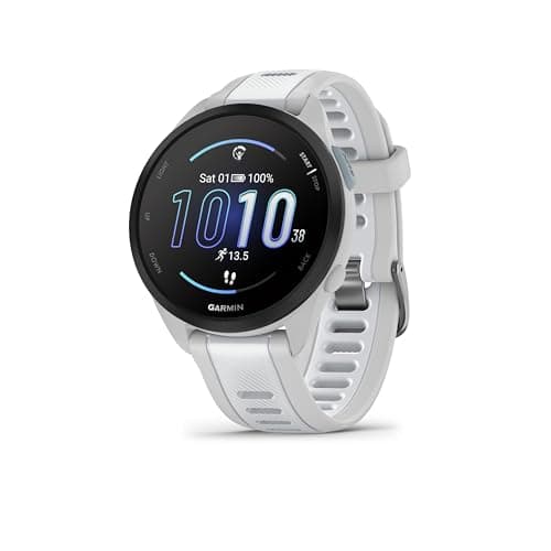 Garmin Forerunner 165 Reloj Inteligente para Correr con GPS, Pantalla Táctil AMOLED, Métricas Optimizadas, Planes de Entrenamiento, Pay, Autonomía de 11 Días, Blanco (Reacondicionado)