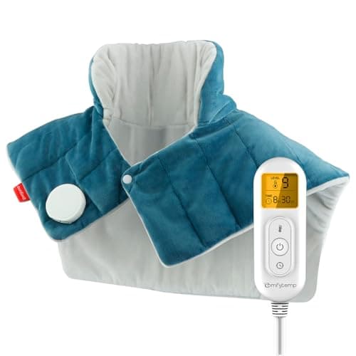 Comfytemp Almohadilla Térmica Cuello, Almohadilla Térmica Cervical para Aliviar el Dolor de Cuello, Hombros y Espalda, 9 Niveles de Calor, Apagado Automático, Lavable a Máquina, 48 × 56 cm