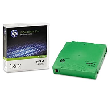 HP C7974A cinta en blanco - Cinta virgen (LTO, 800 GB, 1600 GB, Verde, 16 - 32 °C, 1,265 cm)