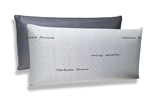 D'A GAMA HOME COLLECTION - Almohada VISCO Elastica Carbono con Funda Doble Cara 3D Fresh (Pack 2 UND 75 CM)