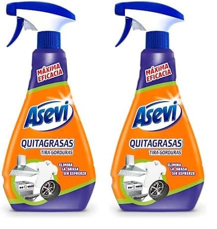 Asevi QuitaGrasas Concentrado Pulverizador, Multicolor, 750 Mililitros (Paquete de 2)