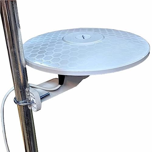 Helio - Antena de TV HD Digital omnidireccional con 33dB Incorporado en Amplificador para TDT FM Dab. Fuente de alimentación de 12V / 24V para Autocaravanas Camiones Caravanas Barcos por Unispectra®
