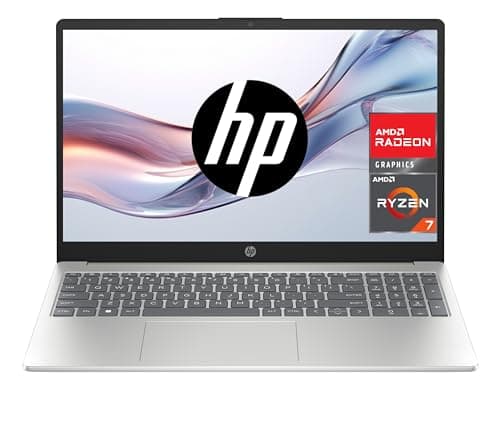 HP 15-fc0148ns - Ordenador portátil de 15.6" FHD (AMD Ryzen 7-7730U, 16 GB RAM, 512GB SSD, AMD Radeon Graphics, Sin Sistema operativo) Plata - Teclado QWERTY Español