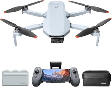 Potensic ATOM 2 Dron con Cámara para Adultos, Video 4K/Foto 8K, <249g, Gimbal 3 Ejes, Transmisión 10KM, Seguimiento AI, Grabación Vertical, AI Noche Shot, QuickShots, 96 Min de Vuelo Fly More Combo