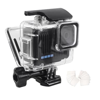 FitStill 148FT/45M - Carcasa de buceo sumergible (impermeable, compatible con Go Pro Hero, carcasa protectora de buceo con kit de accesorios Mount Hero 4K