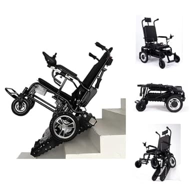 Feoffey Silla de Ruedas Eléctrica Plegable 190kg/420lb Capacidad, Ligera, Portátil, con Control por App Móvil, Frenado Automático y Diseño Moderno - Ideal para Hogares, Hospitales y Emergencias