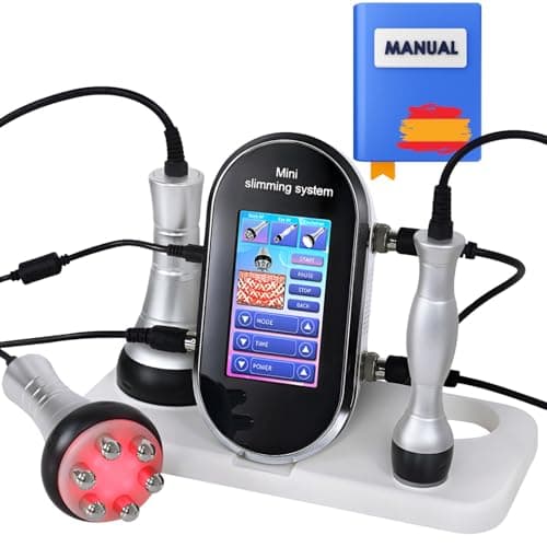 Radiofrecuencia Facial Corporal - Aparato de Cavitacion Profesional 40 Khz- Equipo de Radiofrecuencia Tripolar con 3 Cabezales - Masajeador Facial y Corporal Anti Flacidez