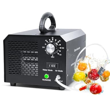 FELLAT Generador de Ozono 30,000mg/h con Modos de Purificación de Aire y Agua, Purificador Ozono de Aire con Temporizador para Hogar, Garajes, Granjas, Hoteles y Mascotas