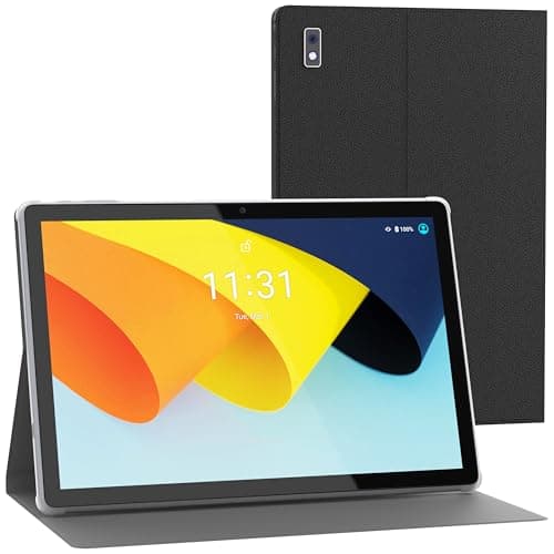 Tibuta Smartpad A10 Tablet 10.1 Pulgadas Android 13 Tablets con Funda, 4+64GB ROM Procesador Quad-Core 5000mAh Batería, 1280x800 IPS HD Pantalla Táctil 5MP+8MP Cámara, Bluetooth, WiFi, GPS Tablets