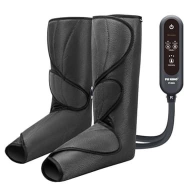 FIT KING Presoterapia para Casa Masajeador de Piernas para el Dolor y la Circulación Botas de Presoterapia Máquina de Compresión de Piernas Masajea Ayuda con la Hinchazón y Alivia el Dolor