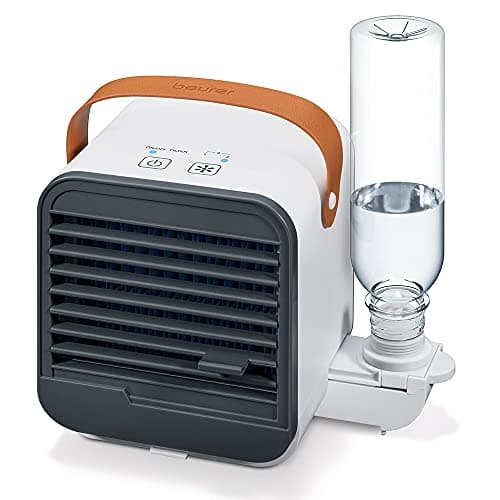 Beurer LV 50 Fresh Breeze ventilador/enfriador de mesa, práctico, portátil y moderno, ventilador y humidificador 2 en 1, ideal para la oficina, sin aditivos químicos