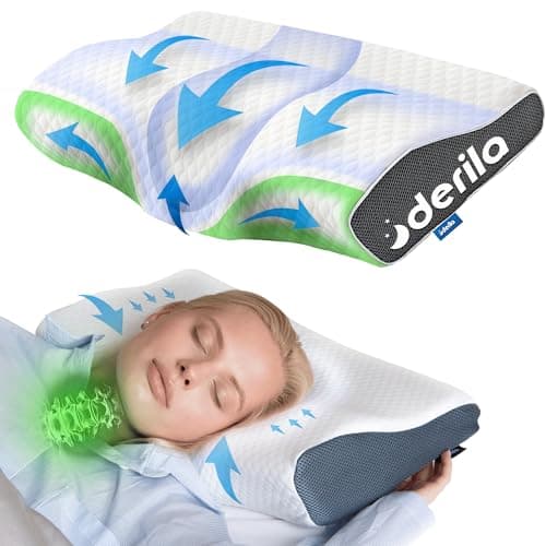Derila La Almohada viscoelastica King Size es la Almohada (1 Paquetes)