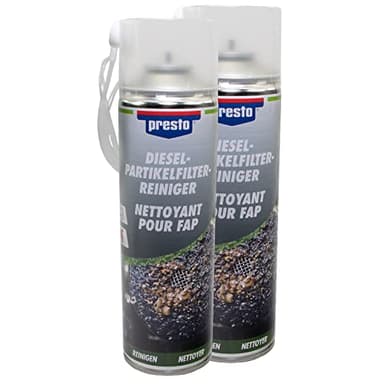 PRESTO _bundle DPF Limpiador de filtro de partículas diésel en spray Presto 416613 2 x 400 ml