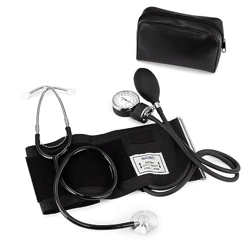 Scian - Medidor manual de presión arterial con estetoscopio (negro-BK2)