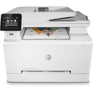 HP Color LaserJet Pro M283fdw 7KW75A, Impresora Láser A4 Color Multifunción a doble cara automática, Escaner, Copiadora, Fax (21ppm, Wi-Fi, Procesador 800MHz, Memoria 256MB, HP Smart App) Blanca