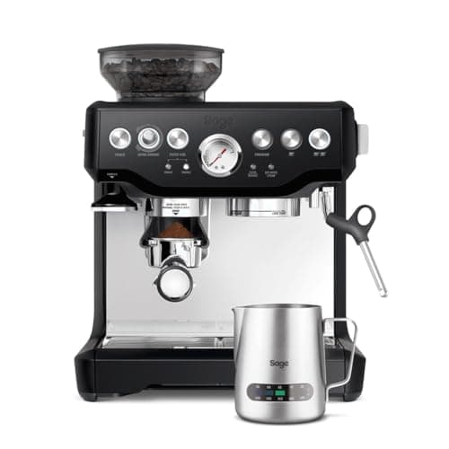 Sage Barista Express - Cafetera Profesional con Espumador de Leche Manual, Trufa Negra