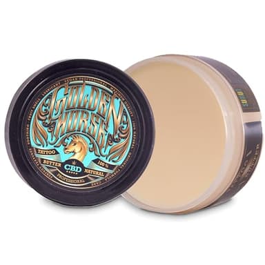 SUMUN TATTOO® Balsamo de manteca para tatuaje CBD (200ml) | Crema para tatuajes durante el proceso del tatuaje con efecto cicatricure | Crema reparadora sustituye a vaselina pura.