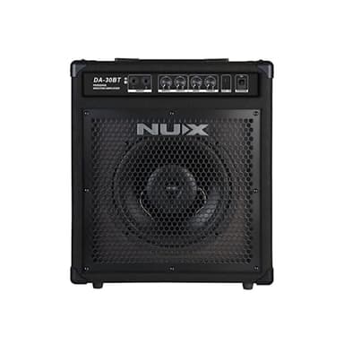 NUX DA-30BT Altavoz de tambor, amplificador de monitor personal, amplificador de tambor, 30 vatios, portátil, Bluetooth para kits de batería electrónica