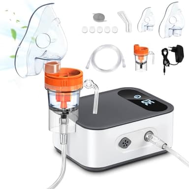 Sentasi Nebulizador Compresor Portátil para Niños y Adultos,Digital LED Aerosol Inhalador Eléctrico de vapor,Enfermedades Respiratorias Efectivas Tratamiento Respiratorias Asma Resfriado Tos