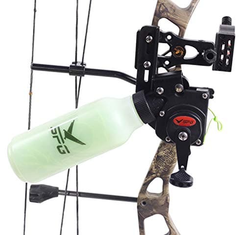 CARACHOME Arco Pesca Spincast Reel Sobry Herramienta de Pesca Accesorios con 40 m Cuerda de Pesca de Caza de Tiro con Arco para el Arco Compuesto