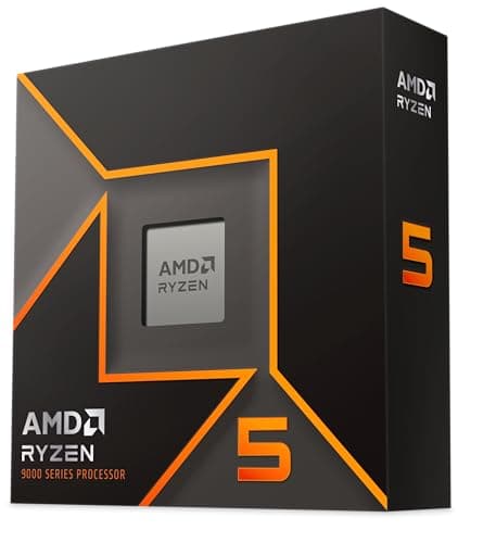 AMD Procesador Ryzen 5 9600X, 6 Núcleos/12 Hilos, Arquitectura Zen 5, 38 MB de Cahe L3, TDP de 65 W, Boost Frecuencia de hasta 5,4 GHz, Socket AM5, DDR5 y PCIe 5.0, Sin Ventilador