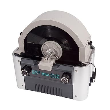 ANXYYDS Limpiador ultrasónico Digital Profesional de 6L Limpiador ultrasónico de Discos CD 49kHZ 240W con Temporizador y Calentador Soporte para Discos y tubería de Drenaje,110V