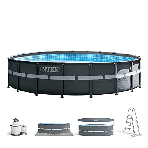Intex Piscina elevada redonda Ultra XTR Frame 549x132 cm con depuradora (55217)