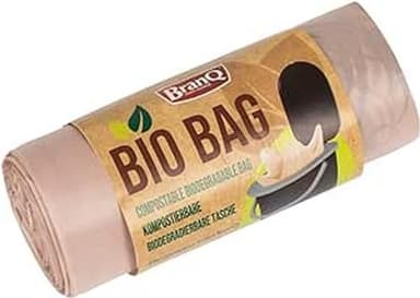BranQ Home essential Toilettenbeutel Bio Unidades de edición Limitada para inodoros de Camping, Unisex, marrón, 20 Stück (1er Pack)