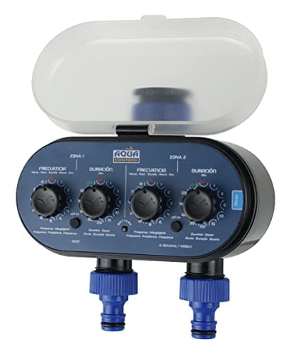 Aqua Control C4011 - Programador de Riego para Jardín - Para todo tipo de Grifos - Con 2 salidas independientes