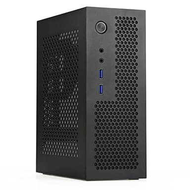 Torribala A09 HTPC Ordenador Case Mini ITX Gaming PC Chasis Escritorio Chasis USB 3.0 Ordenador Case Home Ordenador Case Case Negro