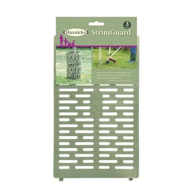 Haxnicks Strimguard Tg030101 - Protectores para Troncos de árboles jóvenes, Plantas, árboles jóvenes, Evita daños por desbrozadoras y cortacéspedes, Verde, 10 x 20 x 10 cm