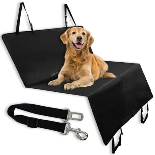 Northcamp Funda Coche Perro Impermeable y Resistente Que Incluye Cinturon Seguro para Perro - Protector para Perros para el Asiento Trasero Universal Que se Puede Utilizar Tambien para Maletero