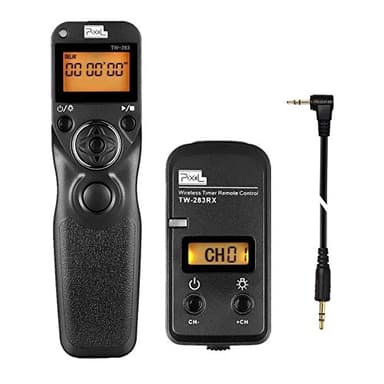 Pixel Pro Inalámbrico Cámara Disparador a Distancia Temporizador TW283-E3 Timer Remoto Compatible con Canon EOS R R6 RP 90D 250D 200D Compatible con Olympus EM1X EM1-III EM5-III Fuji XT3 XT4 XT30