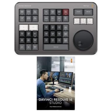 Blackmagic Design Davinci Resolve Speed Editor Bundle con Davinci Resolve 17 Studio (tarjeta de activación)