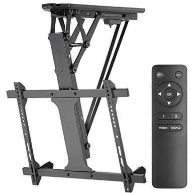 Soporte de TV para Techo Eléctrico Paredes Inclinadas Control Remoto Pantalla 32-70" Carga 35 kg MAX VESA 600x400