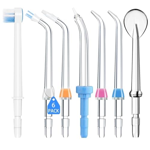 7 Piezas Puntos de Reemplazo de Boquilla Irrigador Bucal, Cabezales de Repuesto para Irrigador Dental, Accesorios de Jet Tip para Waterpik Water Flosser Dientes Encías