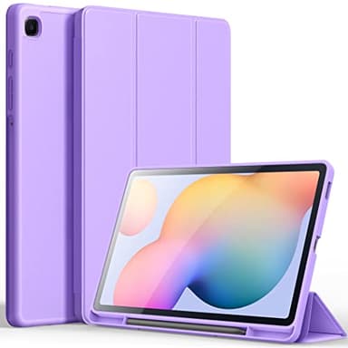 CACOE Funda Compatible con Samsung Galaxy Tab S6 Lite 10.4 2024/2022/2020, Ultradelgada Carcasa Compatible con Galaxy Tab S6 Lite 10.4 Pulgadas 2022/2020 Tableta,Violeta