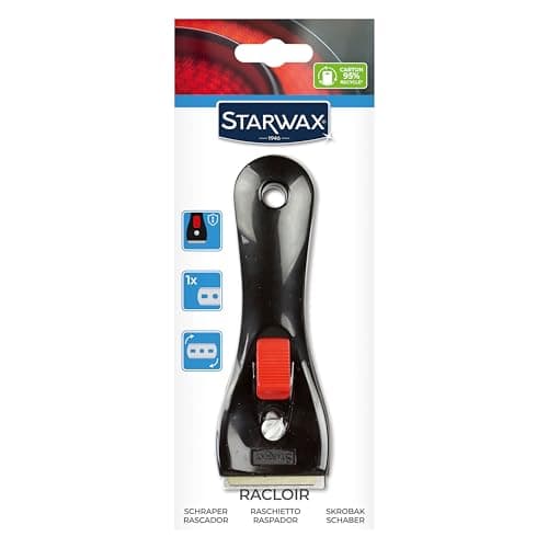 STARWAX - Rascador Especial para Placas de Vitrocerámica & Inducción - Limpia, despega la suciedad y los restos de comida reseca - No raya - Diseño francés.