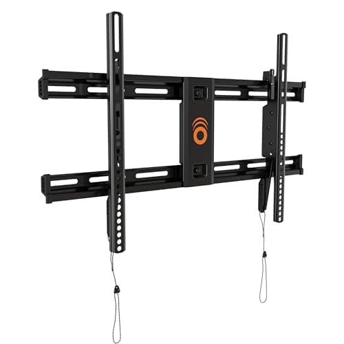 ECHOGEAR Soporte de pared de TV fijo de bajo perfil para televisores de hasta 85"- Sostiene su televisor a solo 2.25" de la pared - Instalación rápida con plantilla y puede nivelar después del montaje