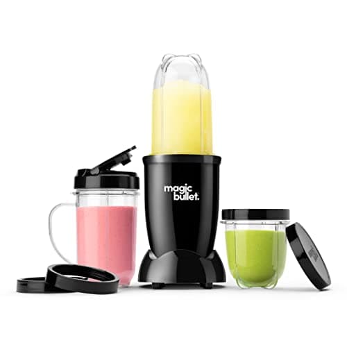 Magic Bullet Batidora, máquina para hacer smoothies, pack de 10, 200 W de potencia, Negro, MBR10B