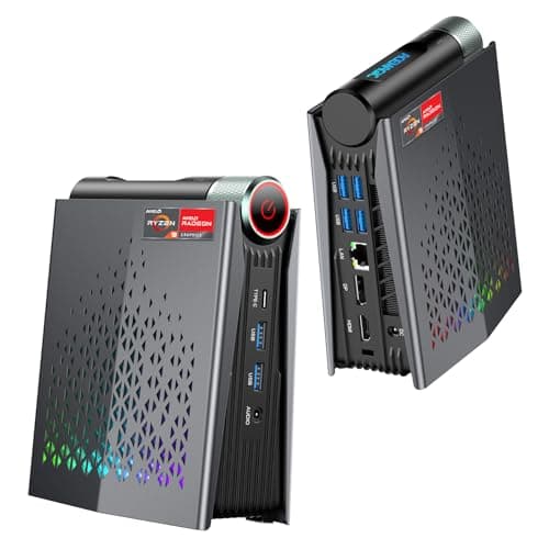 ACEMAGICIAN S3A Mini PC Gaming, AMD Ryzen 9 6900HX (hasta 4,9 GHz), 32GB DDR5 1024GB (1TB) SSD, AMD Radeon RX 680M RGB Mini Ordenador【WiFi 6/BT5.2/Modo Ajustable】