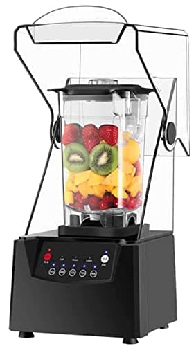 Batidora Smoothie Maker,Batidora de pie Comercial de 2l con Carcasa insonorizada,17000rpm Cuchilla Trituradora De Hielo con Coverm,Batidora de Pared Silenciosa,para Batidos,Frutas