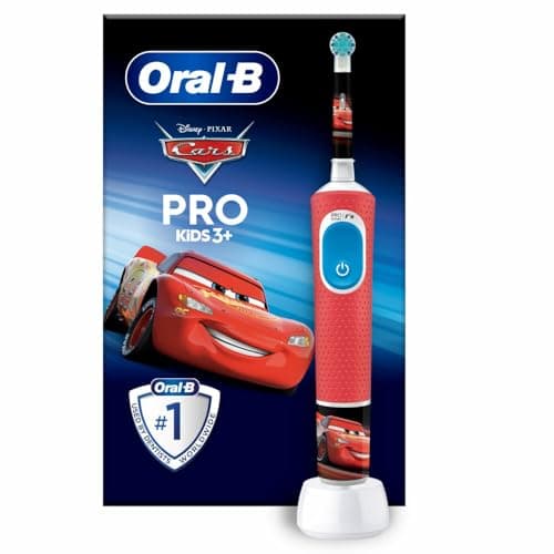 Oral-B Braun Pro Kids 1 mango Disney Cars, 1 cepillo de dientes eléctrico, 3 años y más
