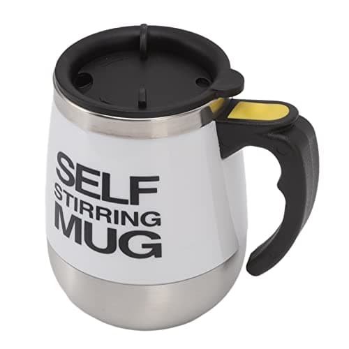 Taza Taza con Agitación Automática Taza de café Perezosa Taza de café Taza Termo con Agitación Automática Eléctrica Inserto de Acero Inoxidable de 400 Ml Taza con Agitación